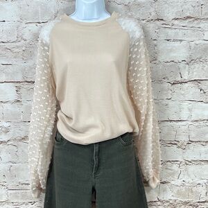 Miholl Thermal Sheer Sleeve Top